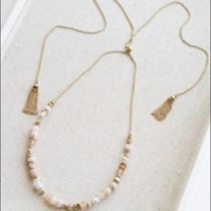 Stella & Dot- Gold Anda Intention Necklace